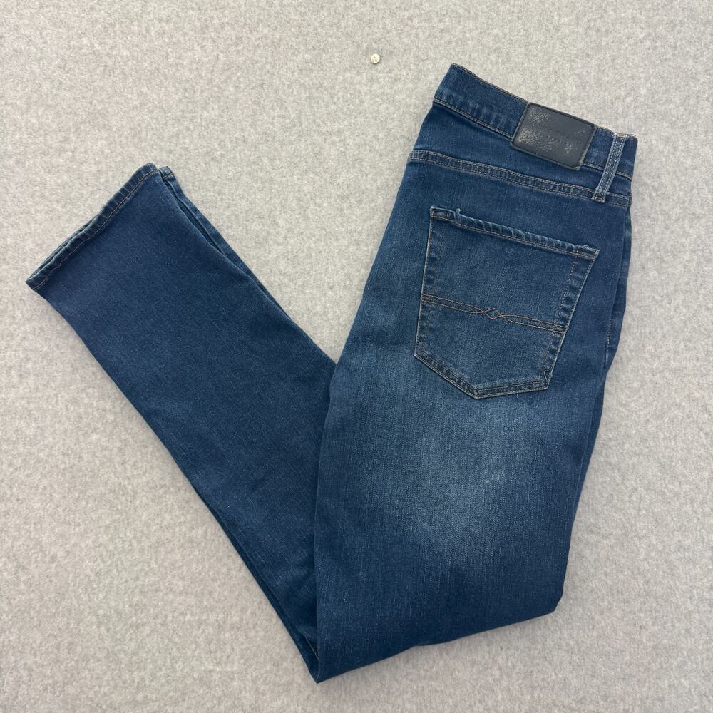 Lucky Brand Men's 410 Athletic Slim Jeans Sz 34x34 Blue Dark Wash Stretch Staple